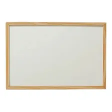 Quadro Branco 50x40 Moldura Em Madeira Foto mini 1