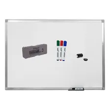 Quadro Branco Magnético 90x60 Acompanha Apagador E 4 Canetas Foto  mini 1