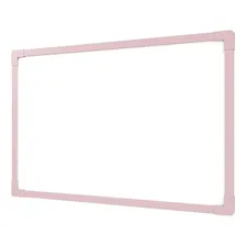 Quadro Branco Moldura Madeira 60x40cm Uv Mdf Soft Rosa Foto mini 1