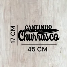 Quadro Cantinho Do Churrasco Área Gourmet Tábua De Carne Foto mini  2