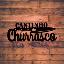 Quadro Cantinho Do Churrasco Área Gourmet Tábua De Carne Foto mini  3
