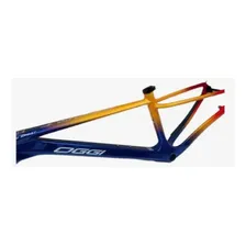 Quadro Carbono Mtb Oggi Agile Sport 2024 Tam 19 L Cor Azul/amarelo/vermelho Foto mini 1