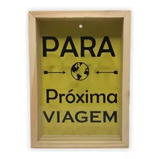 Quadro Cofre Madeira Vidro Decoração - Vários Modelos Foto mini 1