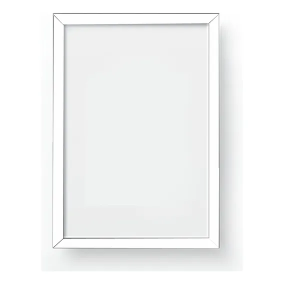 Quadro Com Vidro Moldura 3 Cm Cor Branco Foto 1