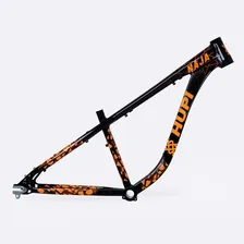 Quadro de bicicleta Hupi Naja preto/laranja - m Foto mini 1