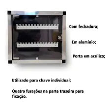 Quadro De Chaves Em AlumÃnio Para 30 Chaves C/ Porta Foto mini 3