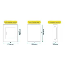 Quadro De Distribuição Andaluz Embutir cor branco 16 Din Embutir Trifásico 100a Foto mini 4