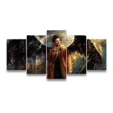 Quadro Decorativo 115x60 Quarto Anjo Castiel Supernatural Foto  mini 1