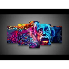 Quadro Decorativo 129x63 Sala Arte De Rua Albert Einstein Foto mini 4