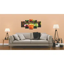 Quadro Decorativo 5 Partes Mosaico Drinks Foto mini 3