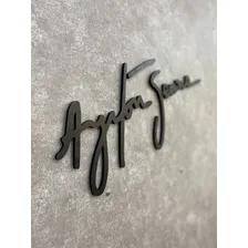 Quadro Decorativo Ayrton Senna Assinatura Mdf 6mm Preto Foto mini  3
