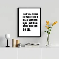 Quadro Decorativo Caminho É Teu 24x18cm Foto mini 1