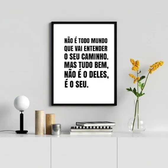 Quadro Decorativo Caminho É Teu 24x18cm Foto 1