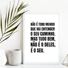Quadro Decorativo Caminho É Teu 24x18cm Foto mini 2