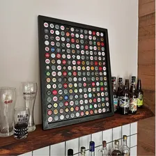 Quadro decorativo Co2Beer Quadro quadro decorativo porta tampinha cerveja artesanal black 208 de 60cm x 0.6cm - mdf Foto mini  2