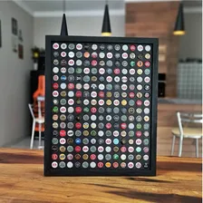 Quadro decorativo Co2Beer Quadro quadro decorativo porta tampinha cerveja artesanal black 208 de 60cm x 0.6cm - mdf Foto mini 4