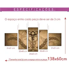 Quadro Decorativo De Parede Contabilidade M 5 Peças Foto mini 3