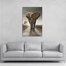 Quadro Decorativo Elefante Indiano 60x90cm Foto mini 2