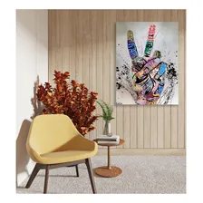Quadro Decorativo Em Tela Canvas Colorido Moderno Foto mini  3