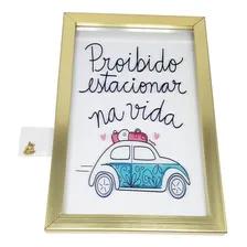 Quadro Decorativo Frase Motivacional Sala Quarto 19x29cm Foto  mini 1