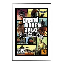 Quadro Decorativo Gta 30x20 Mdf Adesivado Foto  mini 1
