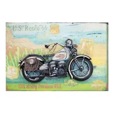 Quadro Decorativo Harley Davidson 3d Motorcycle 45x30cm - Ún Cor Único Foto mini 1
