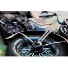 Quadro Decorativo Harley Davidson 3d Motorcycle 45x30cm - Ún Cor Único Foto mini 3