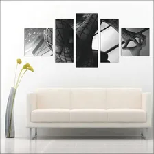 Quadro Decorativo Homem Aranha Preto E Branco Vingadores Gg Foto mini 4