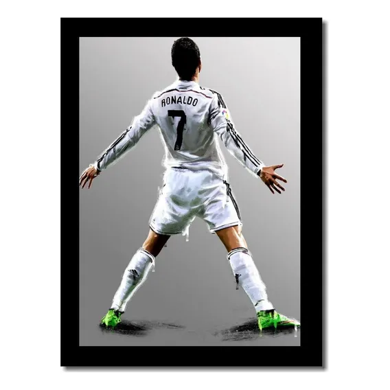 Quadro Decorativo Jogador Cristiano Ronaldo Futebol 1 Peça Foto 1