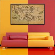 Quadro Decorativo Mapa Senhor Dos Anéis Middle Earth 02 Foto mini  2
