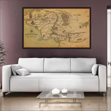 Quadro Decorativo Mapa Senhor Dos Anéis Middle Earth 02 Foto mini 4