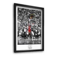Quadro Decorativo Nba Michael Jordan Chicago Bulls C/ Moldura E Vidro A3 Foto mini 1