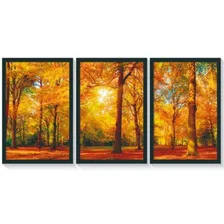 Quadro Decorativo Paisagem Arvore Da Vida Moldura 120x60 Foto  mini 1