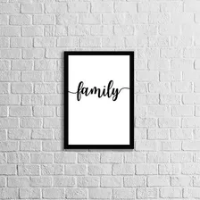 Quadro Decorativo Palavra Family 45x34cm Foto mini  2
