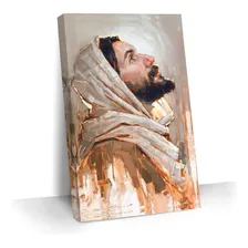 Quadro Decorativo Religioso Jesus Cristo Pintura Para Sala Foto mini 1