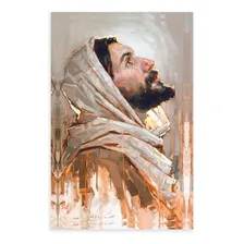 Quadro Decorativo Religioso Jesus Cristo Pintura Para Sala Foto mini 2