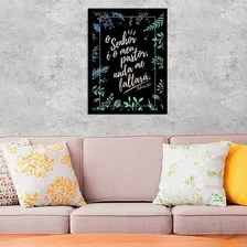 Quadro Decorativo Salmo 23 - O Senhor É Meu Pastor 34x23cm Foto mini 1