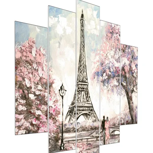 Quadro Decorativo Torre Eiffel Paisagem Casal Sala Quarto Foto 1