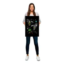 Quadro decorativo Tribos Quadro quadro decorativo psicodelico aliens voando espaço - vibrant Foto mini 4