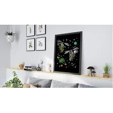 Quadro decorativo Tribos Quadro quadro decorativo psicodelico aliens voando espaço - vibrant Foto mini 3