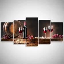 Quadro Decorativo Vinho Para Cozinha Sala Gourmet Mosaico 5 Foto mini 1