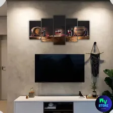 Quadro Decorativo Vinho Uva Adega Cozinha Sala Copa Taça 3mm Foto mini  3