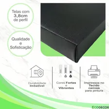 Quadro Decorativopaisagem Praia Mar Rede Para Sala Moderna Cor Borda Infinita Cor da armação Borda Infinita Foto mini 4