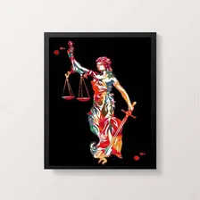 Quadro Deusa Da Justiça 24x18cm Foto mini 1