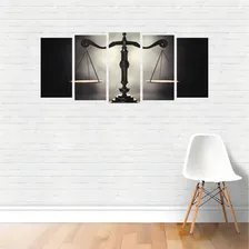 Quadro Direito - Balança Da Justiça Preto E Branco Em Canvas Foto mini 2