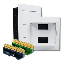 Quadro Distribuição 18/24 Embutir + Barramento Neutro Terra Foto mini 1