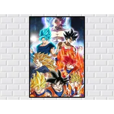 Quadro Dragon Ball - Goku Transformações Foto  mini 1