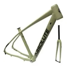 Quadro E Garfo Bike Gravel All Road Absolute 700cc Aluminio Foto mini 1