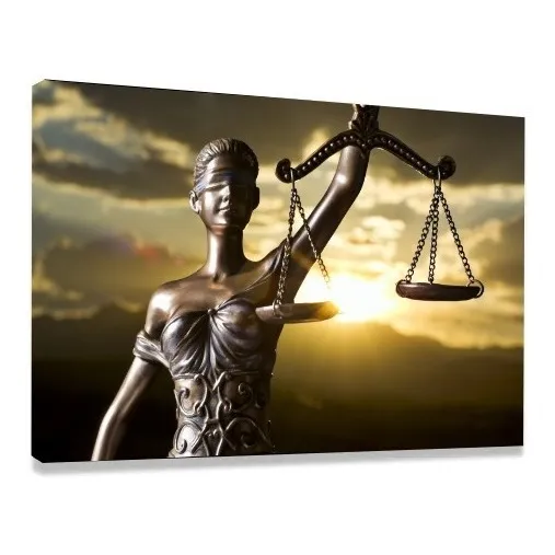 Quadro Elegante Para Escritório Advocacia Deusa Justiça Sala Foto 1