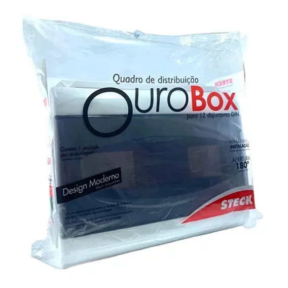 Quadro Embutir Ouro Box 12 Din Porta Fumê Scm12tbr Steck Foto 1